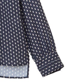 YECCA VECCA ジオメ柄ボウタイブラウス