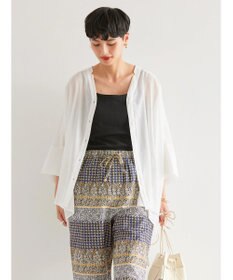 AMERICAN HOLIC バックギャザーＶネックシアーシャツ