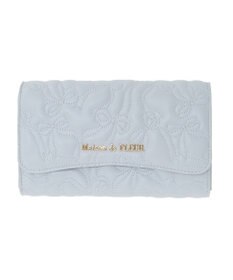 Maison de FLEUR リボンキルティングロングウォレット