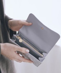 Maison de FLEUR リボンキルティングロングウォレット