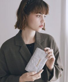 Maison de FLEUR リボンキルティングロングウォレット