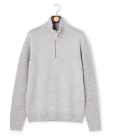 J.PRESS MEN ウール×カシミヤの上質素材【Cash Lamb's Wool】ハーフジップ ニット_25年モデル