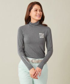 23区GOLF 定番あたたかインナー【WOMEN】エニワイズ無地 カットソー