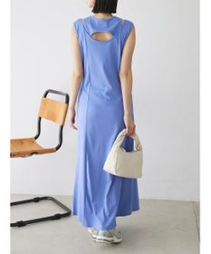 Green Parks カットワークデザインカットソーワンピース