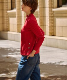 J.PRESS LADIES L WOOL BLEND AIR ハイネック ニット