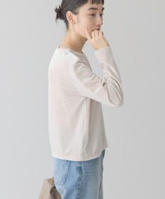 AMERICAN HOLIC ベロアクルーネックカットプルオーバー