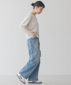 AMERICAN HOLIC ベロアクルーネックカットプルオーバー