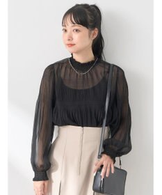 earth music&ecology マジョリカプリーツシアープルオーバー