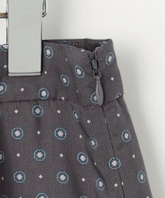 J.PRESS LADIES L 【洗える】ジオメトリックプリント スカート