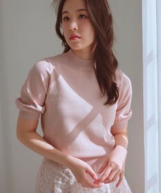 Feroux シャイニーハーフスリーブ ニット