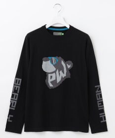PW CIRCULUS 【MEN】【洗える】ベアフェイスモチーフ クルーネック ニット
