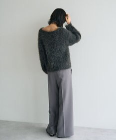 YECCA VECCA フェザーMIXロービングニット