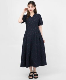 TOCCA 【星風まどかコラボ・大好評につき追加生産！】IN MY HEART ドレス ネイビー系7