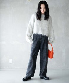 WEGO ルーズストレートデニムパンツ