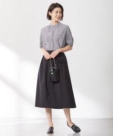J.PRESS LADIES 【洗える】SOLO ECOタフタ タック スカート