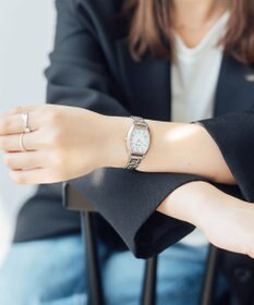 CITIZEN 【大人かわいいトノー型ウオッチ】ソーラーテック電波時計 KS4-031-11