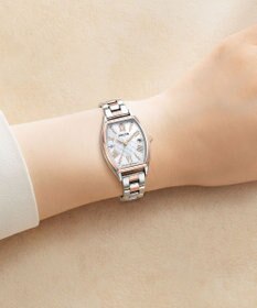 CITIZEN 【大人かわいいトノー型ウオッチ】ソーラーテック電波時計 KS4-031-11