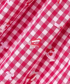 ANY KIDS ギンガム 発泡プリント スカート