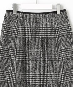 J.PRESS LADIES ウールシルクツイードグレンチェック スカート