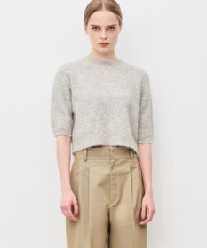 uncrave アルパカファーニット ショートトップス ナチュラル