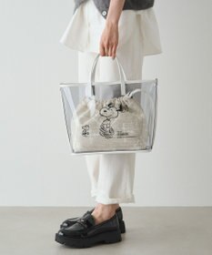 russet 【PEANUTS×russetコラボ第三弾】クリアトート×巾着セットバッグ(CE-1592)