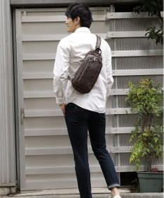 UNBILLION Otias アンティーク仕上げタイプ合皮ボディバッグS