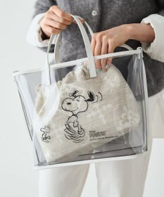 russet 【PEANUTS×russetコラボ第三弾】クリアトート×巾着セットバッグ(CE-1592)