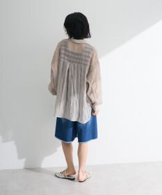 Green Parks シアーワッシャーロングスリーブシャツ