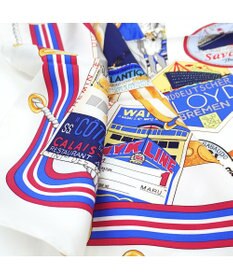 Marca ＜秋の新作！＞【 Marcaオリジナル】ボヤージュ 大判 シルクツイル スカーフ