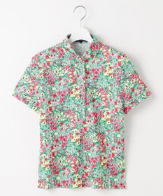 23区GOLF 【WOMEN】総柄フラワープリント ポロシャツ