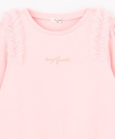 ANY KIDS チュールフリル 長袖Tシャツ