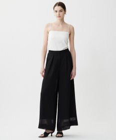 ICB L 【接触冷感・UVケア・速乾・洗える】カップ付きサテンキャミソール