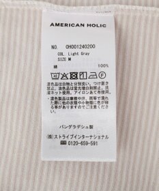 AMERICAN HOLIC シアーカラーボーダープルオーバー
