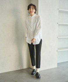 #Newans 【洗濯機可能/シワになりにくい】パネルフリルシャツ