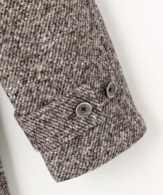 JOSEPH ABBOUD 【イタリア素材/軽量/中綿キルト裏地】ワイドカルゼ ウールジャージー コート