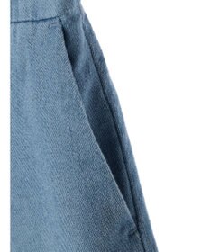 earth music&ecology ラッフル前開きデニムワンピース