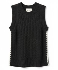 BEIGE， ATACAM / テープヤーン ノースリーブニット