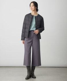 J.PRESS LADIES 【洗える】ライトダウン ノーカラー ジャケット