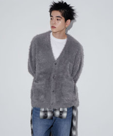 WEGO 【ユニセックス着用ITEM】フェザーカーディガン