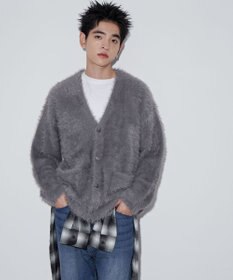 WEGO 【ユニセックス着用ITEM】フェザーカーディガン