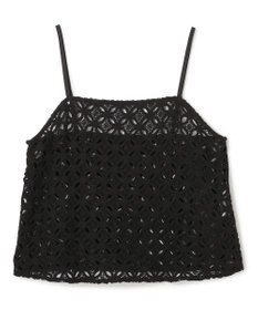 UNFILO 【2点セット】ラッセルレース キャミレイヤード Tシャツ