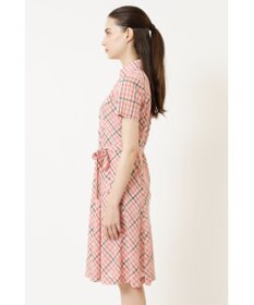 DAKS ウールボイル フィット＆フレア チェック ワンピース