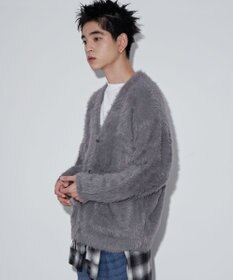 WEGO 【ユニセックス着用ITEM】フェザーカーディガン