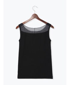 Te chichi 【接触冷感】シアー切替スクエアネックタンクトップ