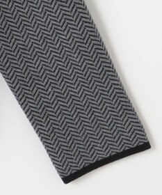 自由区 【WEB限定・マルチウェイ・洗える】ヘリンボーン柄リバーシブルニット セットアップ