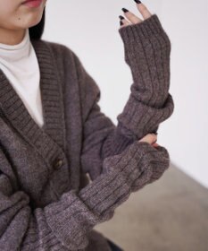 TOQUE 〈大草直子さんアドバイザー〉ベビーアルパカ×ウール縮絨ニットアームウォーマー