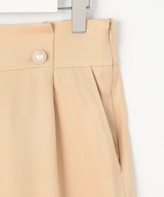 Feroux 【洗える】ウエストタックワイドパンツ