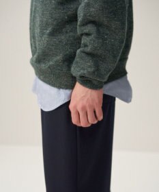 ATON BABY ALPACA LINEN | ジップアップポロセーター - UNISEX