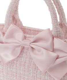 Maison de FLEUR ピンクマニアボリュームリボン2WayトートSバッグ