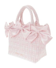 Maison de FLEUR ピンクマニアボリュームリボン2WayトートSバッグ